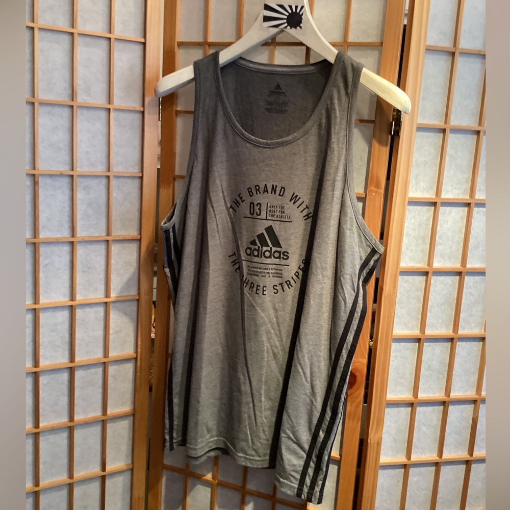 Adidas Climalite Badge of Sport Emblem Tank Top Men's Size Large